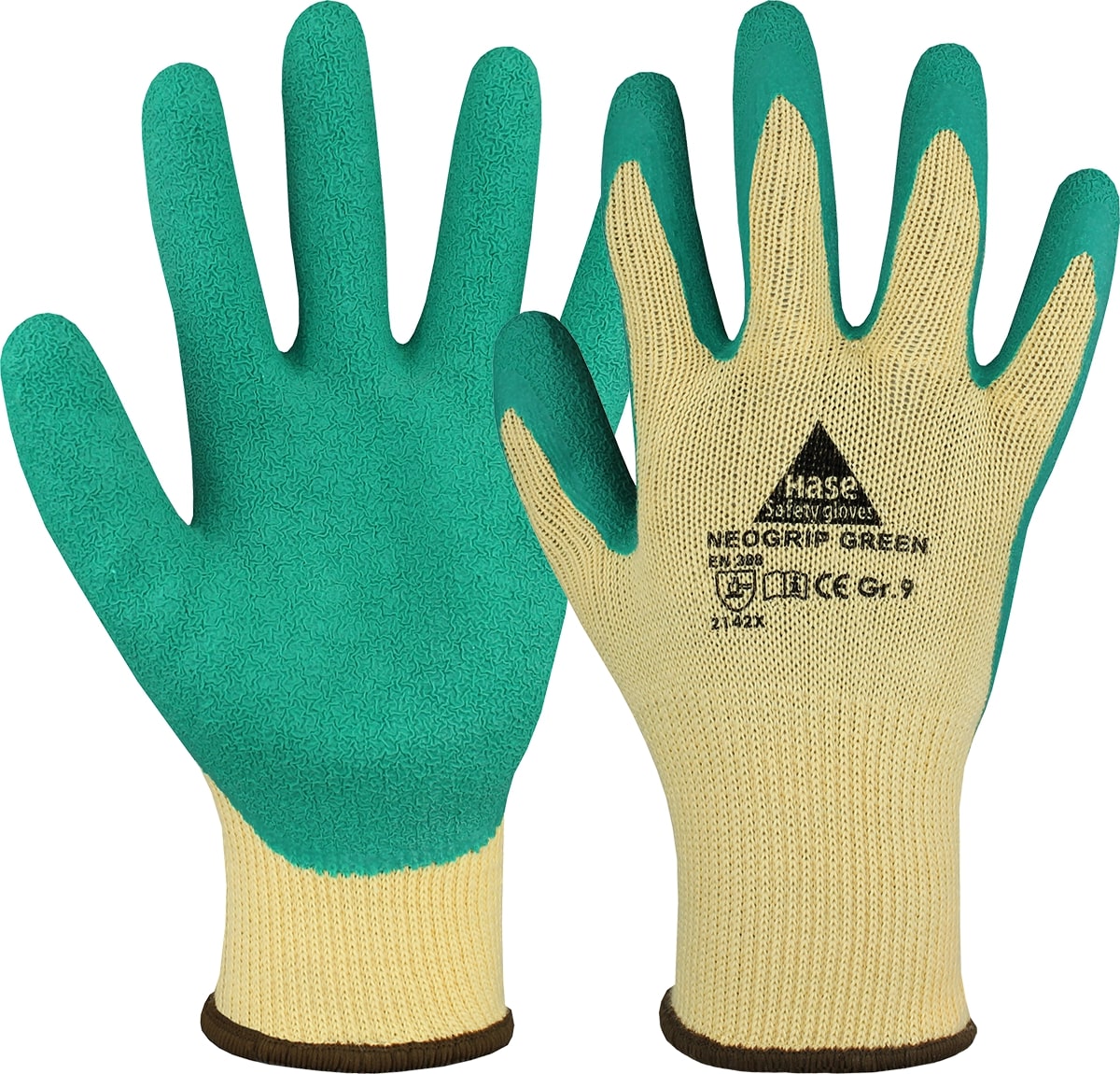 NEOGRIP GREEN, Montagehandschuh aus BW/Polyesterstrick/Latex - bei HUG Technik ✭