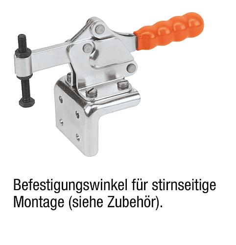 Schnellspanner horizontal Stahl, Komp: Kunststoff, M=M05x35 - K0075.0075 - gibt’s bei ☆ HUG Technik ✓