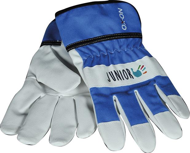 OX-ON Kinderhandschuh PU / Baumwolle, blau oder grün - bekommst Du bei ★ HUG Technik ✓