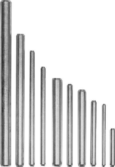 Stabdübel verzinkt 10x120 mm, Packung mit 100 Stück - direkt von HUG Technik ✓