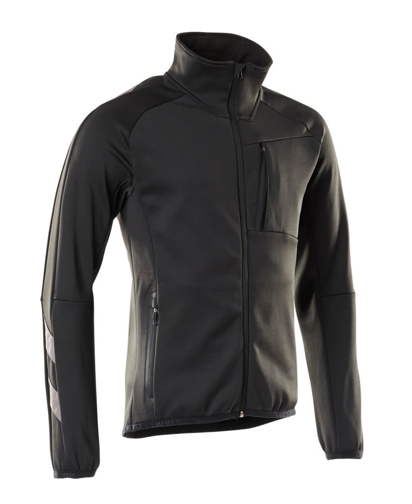 MASCOT® UNIQUE Fleecepullover mit Reißverschluss  Gr. 2XL, schwarz - direkt von HUG Technik ✓