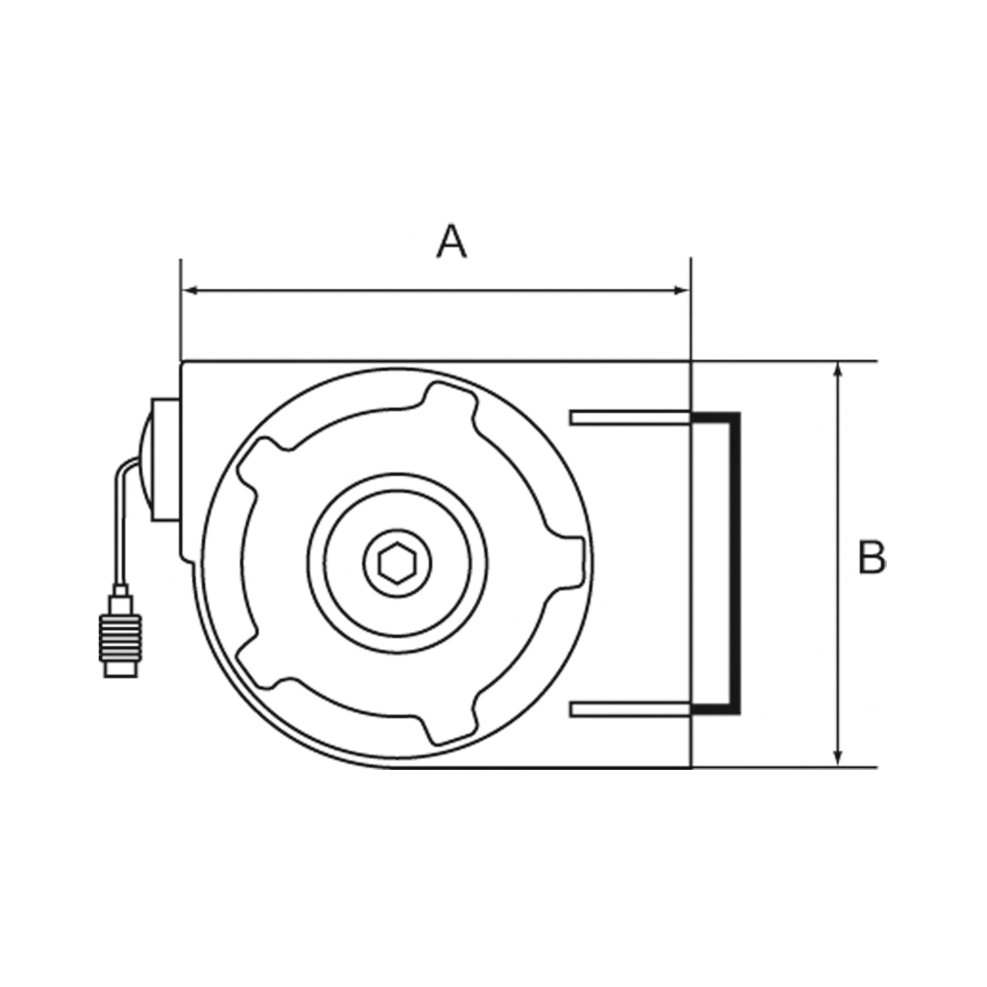 Schlauchaufroller Kompaktausführ., PU-Schl. ø 12x8, G 1/4, 7 m - direkt von HUG Technik ✓