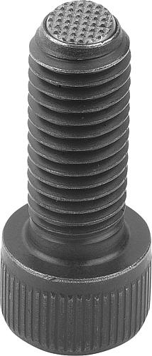 Kugeldruckschraube mit Kopf M10, Form:F Vergütungsstahl, Komp:Wälzlagerstahl L2=25 - K0380.31025 - gibt’s bei ☆ HUG Technik ✓