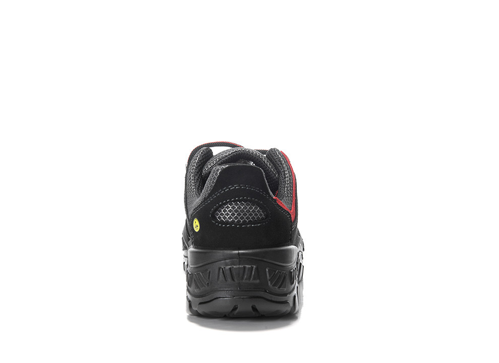 ELTEN® Sicherheitshalbschuh MICK black-red Low ESD S2 - hinten