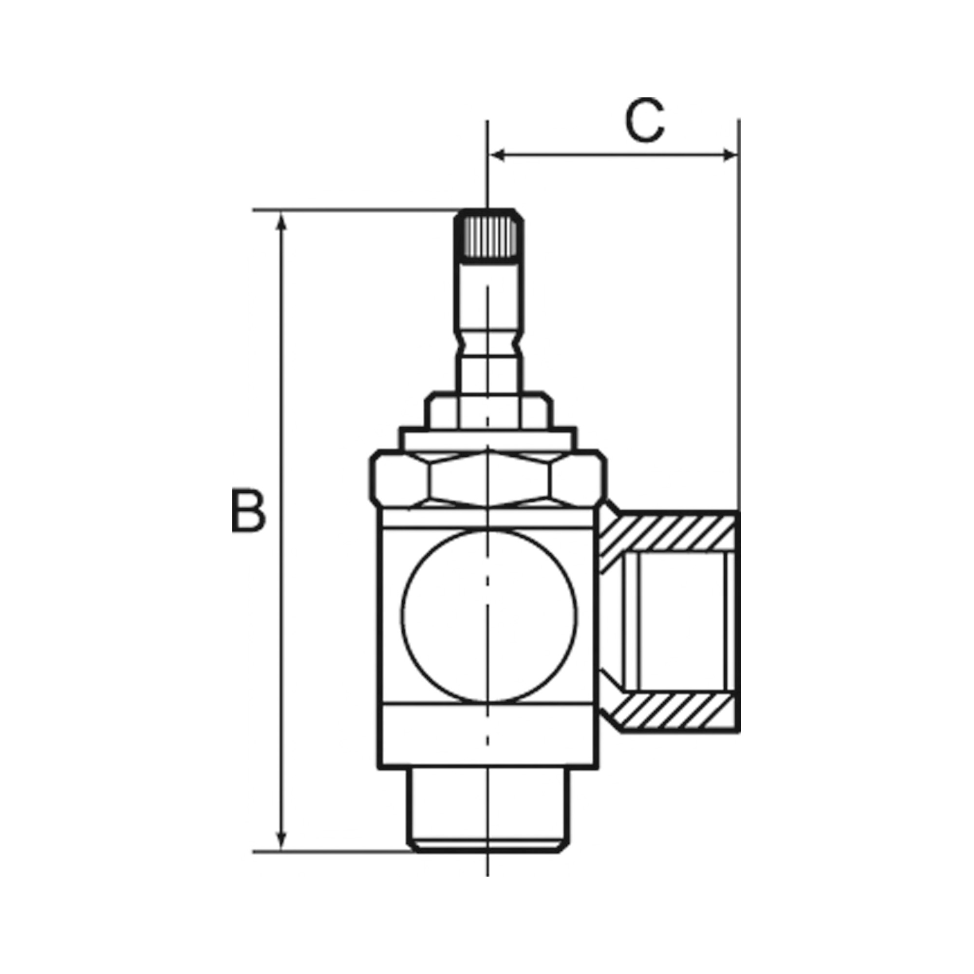Drosselventil, beidseitige Drosselung (B) G 3/8 IG, G 3/8 - gibt’s bei ☆ HUG Technik ✓