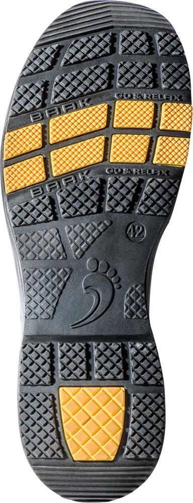 BAAK® Sicherheitshalbschuh Captain John S1P, SRC, ESD, schwarz-gelb - bekommst Du bei HUG Technik ♡