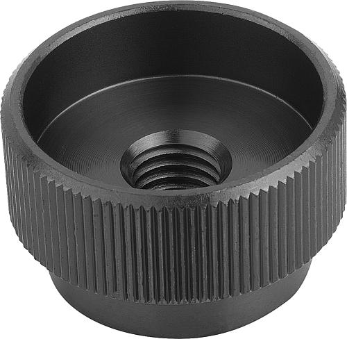 Rändelmutter M05, Form: B Automatenstahl - K0137.205 - bei HUG Technik ✭