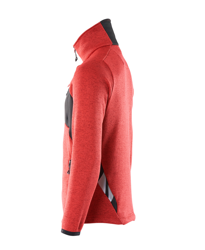 MASCOT® ACCELERATE Strickpullover mit Reißverschluss  Gr. 2XL, verkehrsrot/schwarz - bekommst Du bei ★ HUG Technik ✓