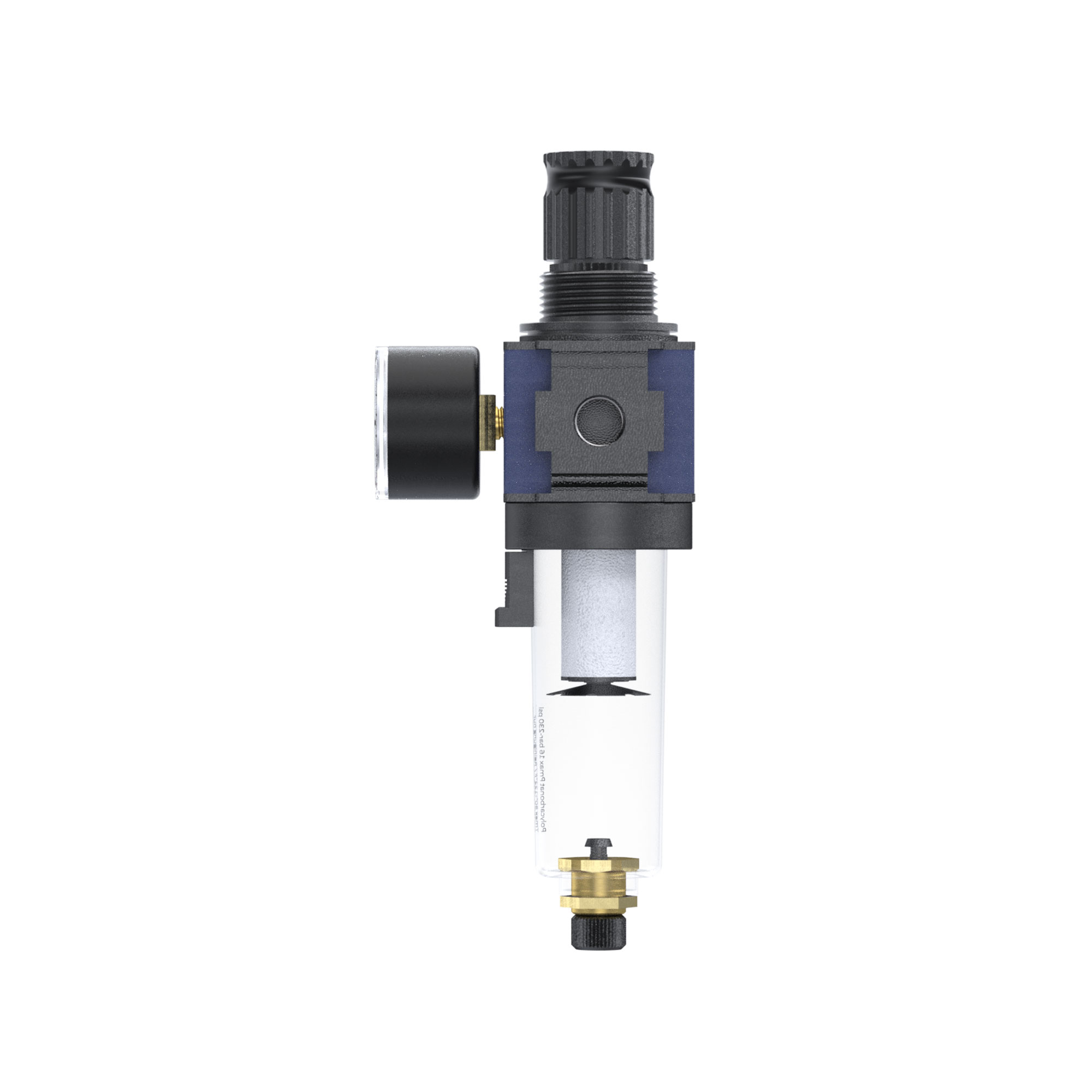 Filterregler »variobloc« mit PC-Behälter, BG 1, G 3/8, 0,5-10 bar - erhältlich bei ☆ HUG Technik ✓