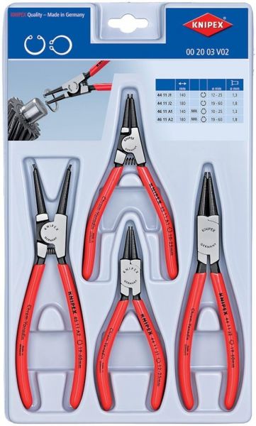 KNIPEX® Sicherungsringzangen Set 4-teilig Schaummodul - bekommst Du bei ★ HUG Technik ✓