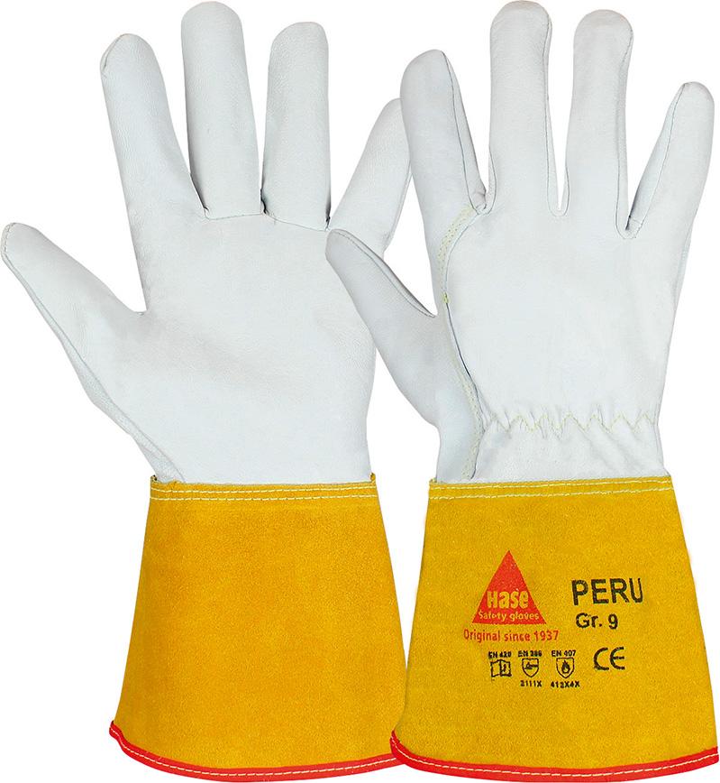 PERU, Schweißerhandschuh aus Ziegennappaleder - direkt bei HUG Technik ✓