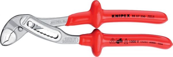KNIPEX® Wasserpumpenzange Alligator VDE 250 mm tauchisoliert - bei HUG Technik ☆