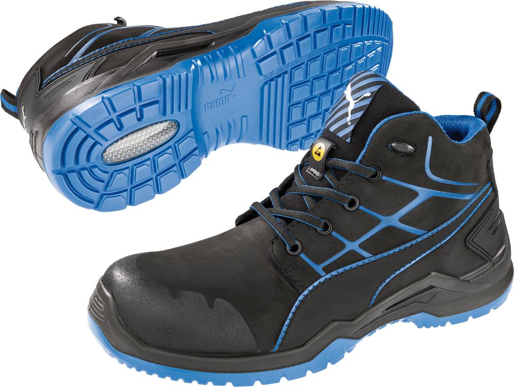 Puma® Boots Krypton BLUE MID 634200, S3 ESD SRC, schwarz/blau - bekommst Du bei ★ HUG Technik ✓