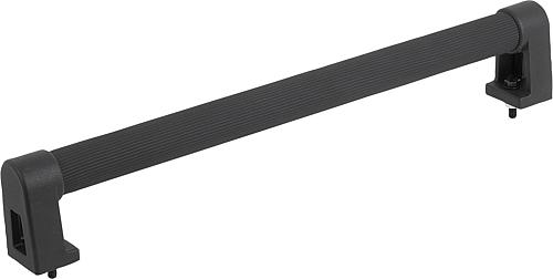 Rohrgriff geriffelt, Form: A Aluminium, schwarz geriffelt, Komp: Polyamid, A=150, D=M05x20 - K0223.150202 - kommt direkt von HUG Technik 😊