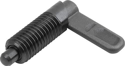 Sperrriegel, D=10, M20, Form:A mit Gewindehülse, Stahl brüniert - K1672.041020