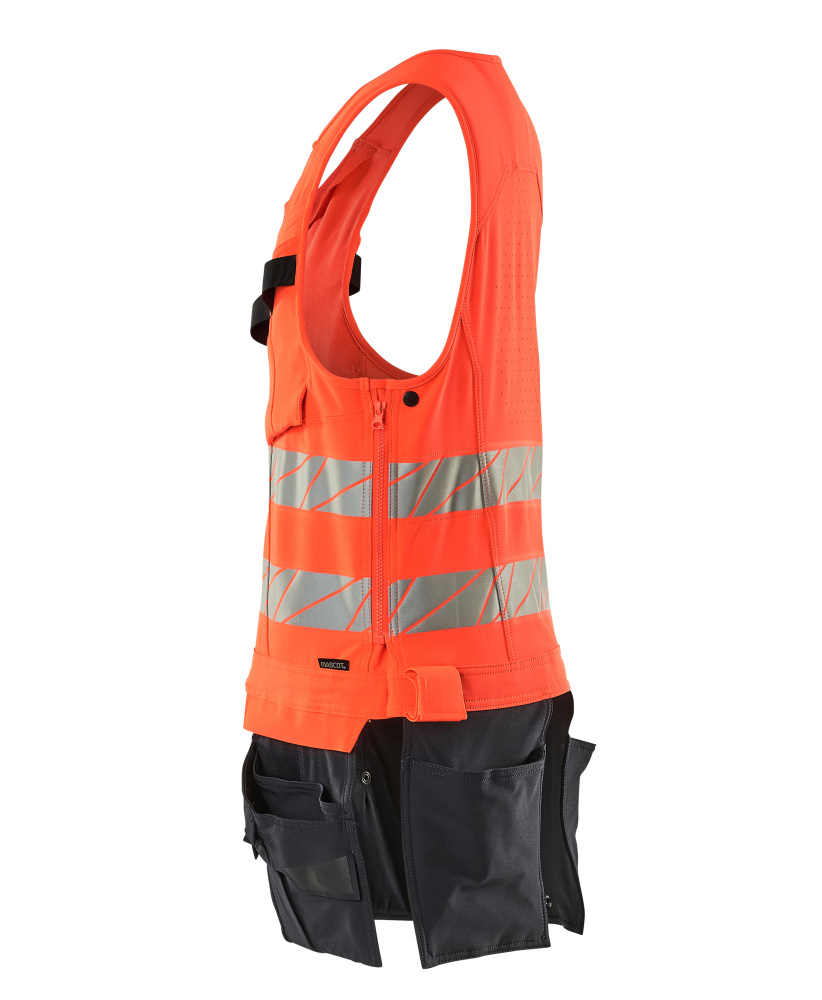MASCOT® ACCELERATE SAFE Werkzeugweste  Gr. 2XL, hi-vis rot/schwarzblau - gibt’s bei ☆ HUG Technik ✓