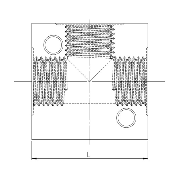 T-Verteiler, G 1/2 Aluminium, SW 30 - bekommst Du bei HUG Technik ♡