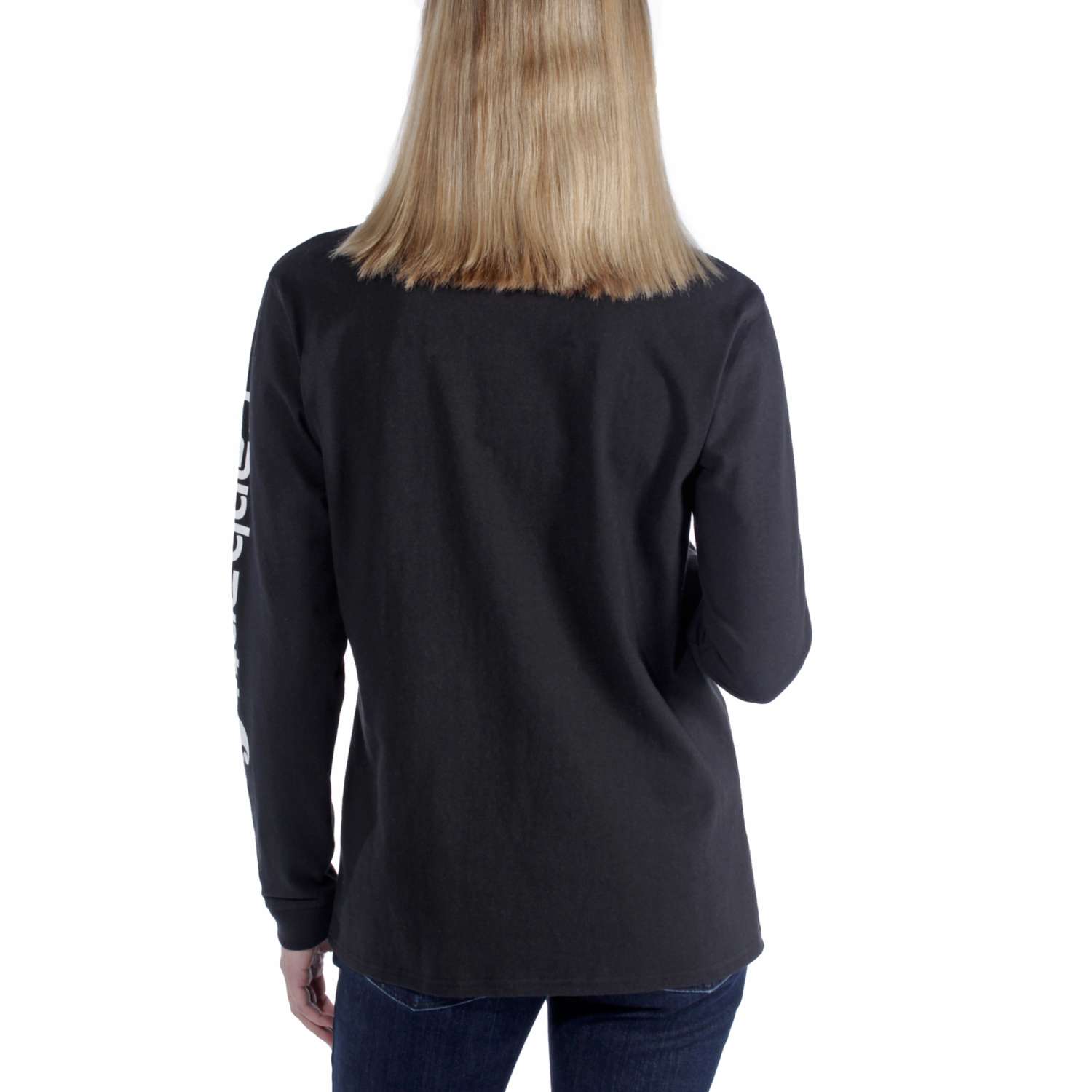 carhartt® Damen Langarmshirt WORKWEAR LOGO L/S T-SHIRT black Ansicht 3  - erhältlich bei ✭ HUG Technik ✓