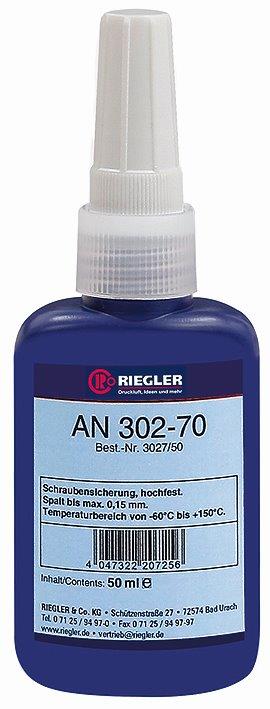 RIEGLER Lock AN 302-70, anaerober Klebstoff, hochfest, 50 ml - kommt direkt von HUG Technik 😊