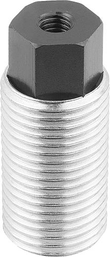 Federndes Zug-/Druckstück Verdrehsicherung M12x1,5X20, Form:I Stahl, Standard Federkraft - K0977.1112 - kommt direkt von HUG Technik 😊