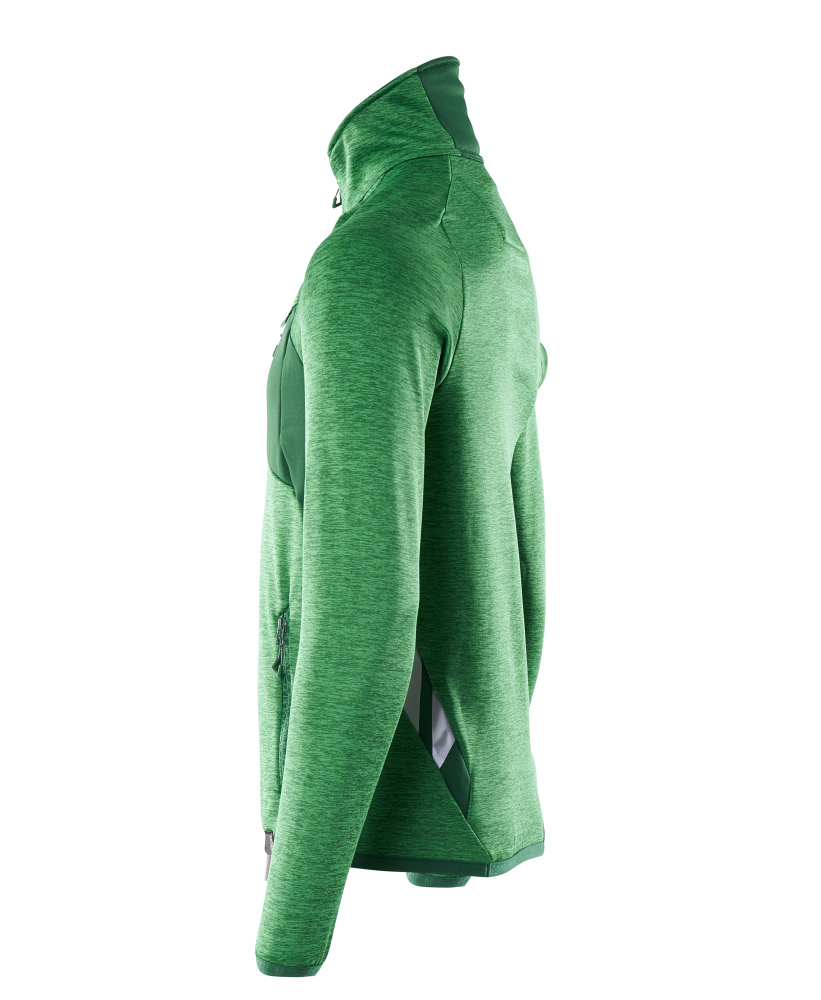 MASCOT® ACCELERATE Fleecepullover mit kurzem Reißverschluss  Gr. 2XL, grasgrün/grün - direkt von HUG Technik ✓