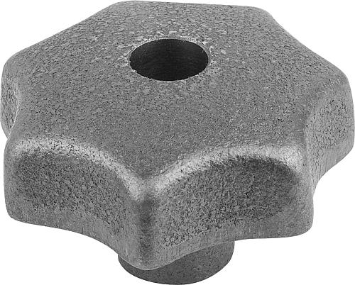 Sterngriff gleitgeschliffen M06 D1=32, Form: D Grauguss - K0151.406 - direkt von HUG Technik ✓