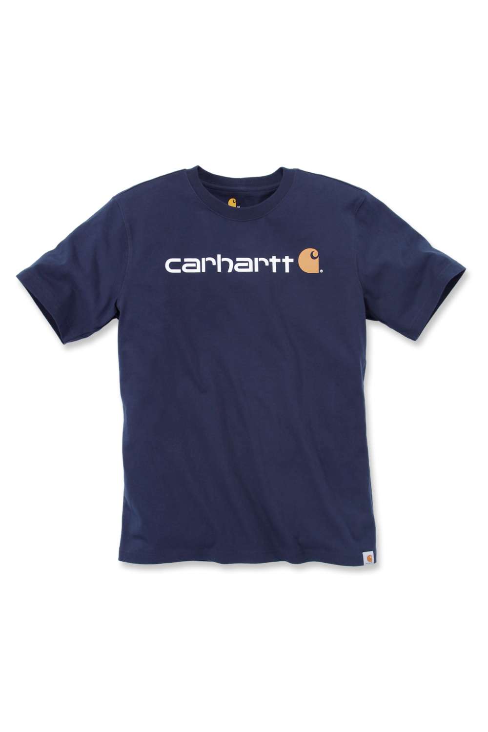 carhartt® Herren T-Shirt »CORE LOGO T-SHIRT S/S« navy Flach  - jetzt NEU  bei ✭ HUG Technik ✓