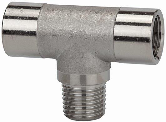 T-Stück, innen/außen/innen, G/R 1/8, Edelstahl 1.4404 - direkt bei HUG Technik ✓