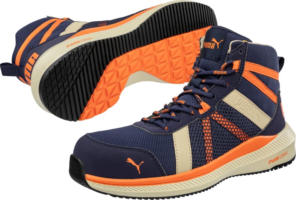 Albatros RIVAL BLUE/ORANGE Sicherheitsstiefel Paar.