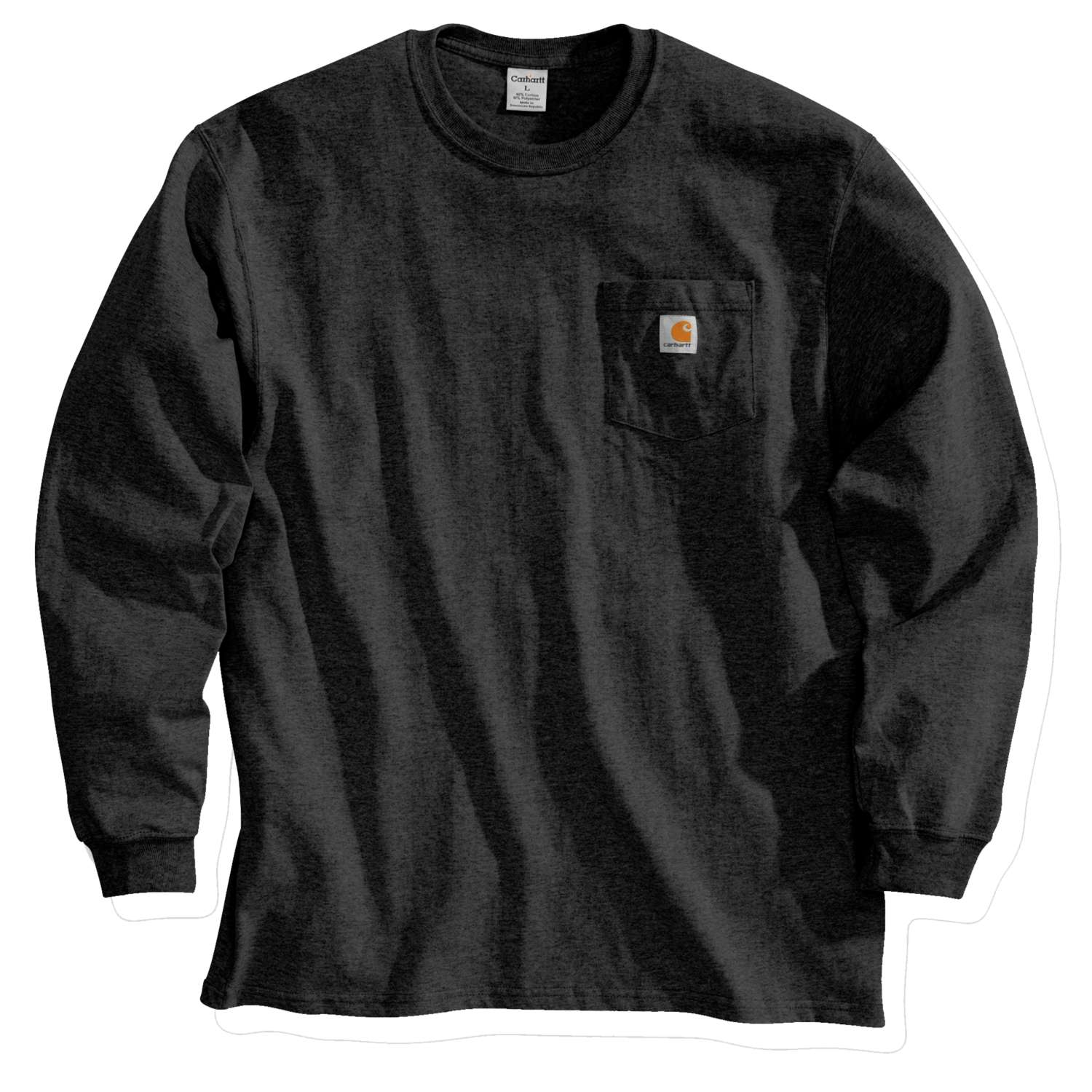 carhartt® Herren-Langarmshirt »WORKWEAR POCKET T-SHIRT L/S« black Flach  - direkt bei HUG Technik ✓