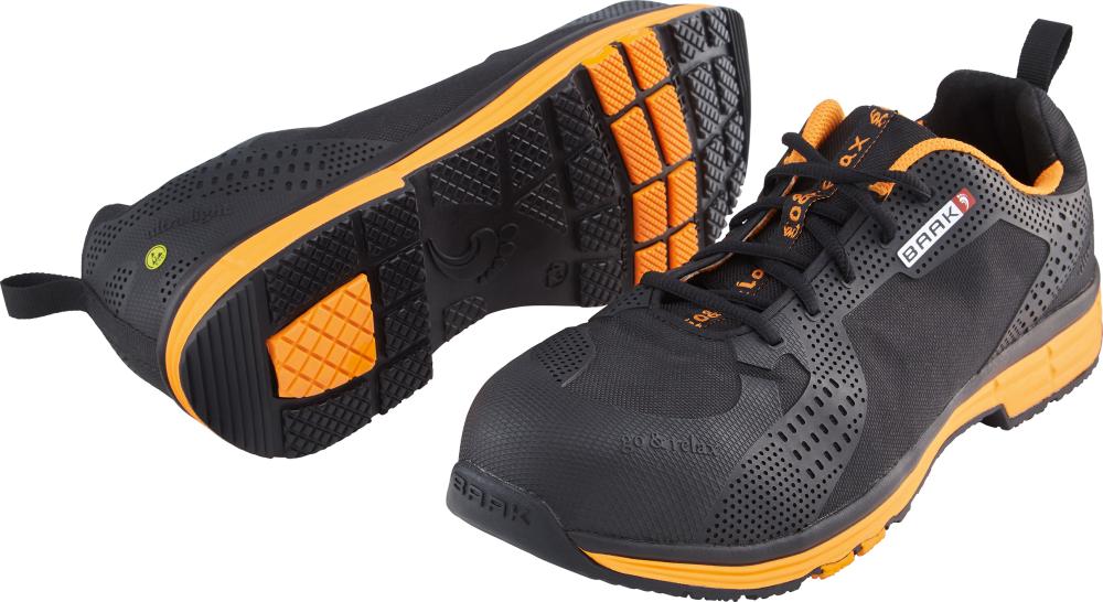 BAAK® Sicherheitshalbschuh Chuck, S3 SRC ESD, schwarz-orange - bei HUG Technik ✭