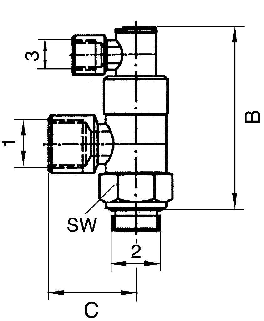 Stoppventil pneumatisch betätigt, G 1/2, G 1/2 IG, G 1/8 innen - gibt’s bei HUG Technik ✓