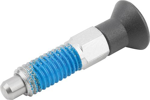 Arretierbolzen mit Gewindesicherung Gr.0 M06, D=4, Form: AP ohne Rastnut ohne Kontermutter, Stahl ungehärtet - K1098.091004060 - bei HUG Technik ♡