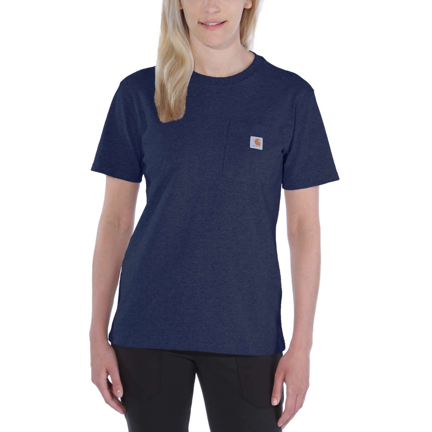carhartt® Damen-T-Shirt »WORKW POCKET S/S T-SHIRT«, navy - bekommst Du bei HUG Technik ♡