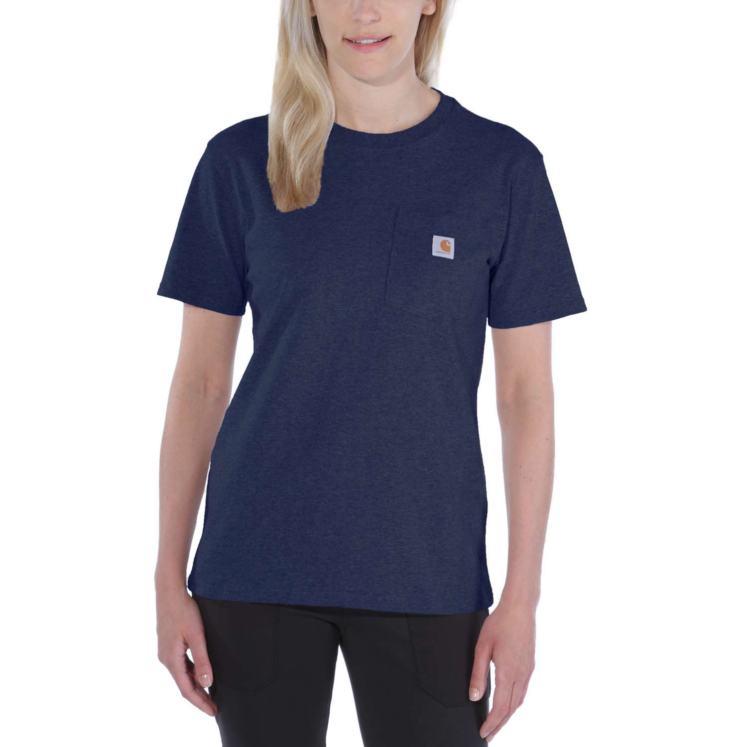 carhartt® Damen-T-Shirt »WORKW POCKET S/S T-SHIRT«, navy - direkt bei HUG Technik ✓