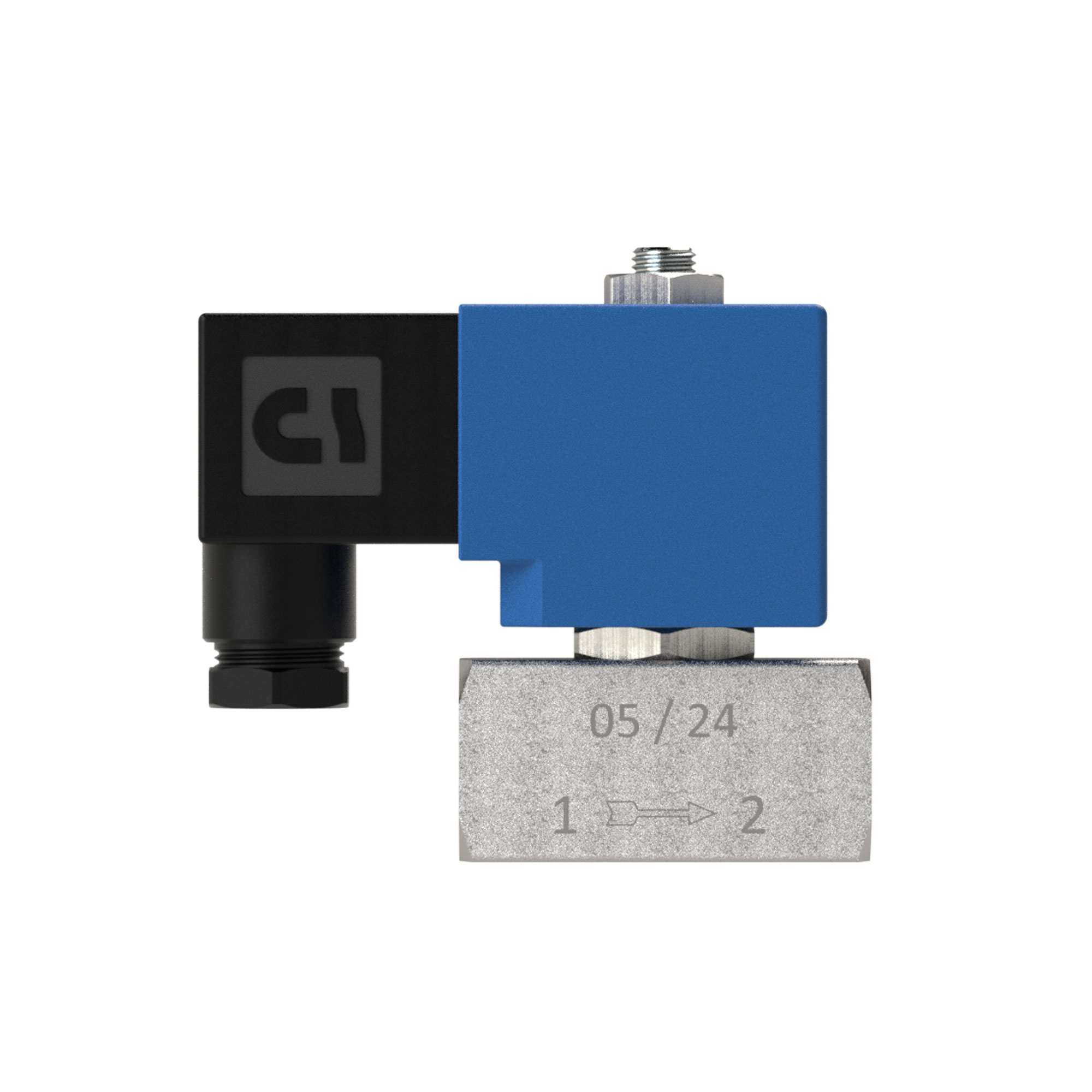 2/2-Wege-Magnetventil, Edelstahl, NO, direktgesteuert, 230 V, G 3/8, PN 0-10 bar, FKM - erhältlich bei ❣ HUG Technik ✓