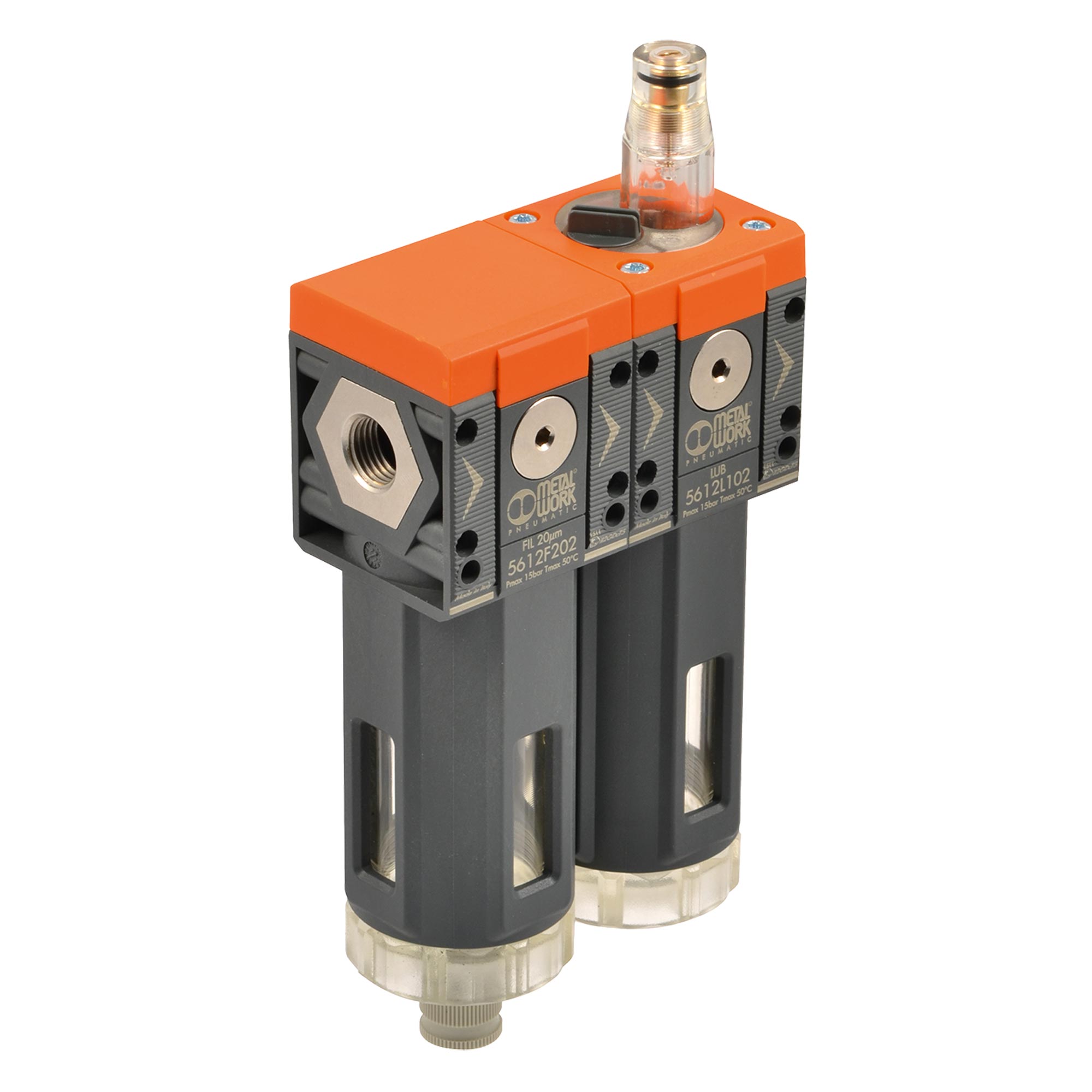 Filter + Öler »SYNTESI«, BG 2, G 1/2, 20 µm, RMSA halbautomatisch - direkt bei HUG Technik ✓