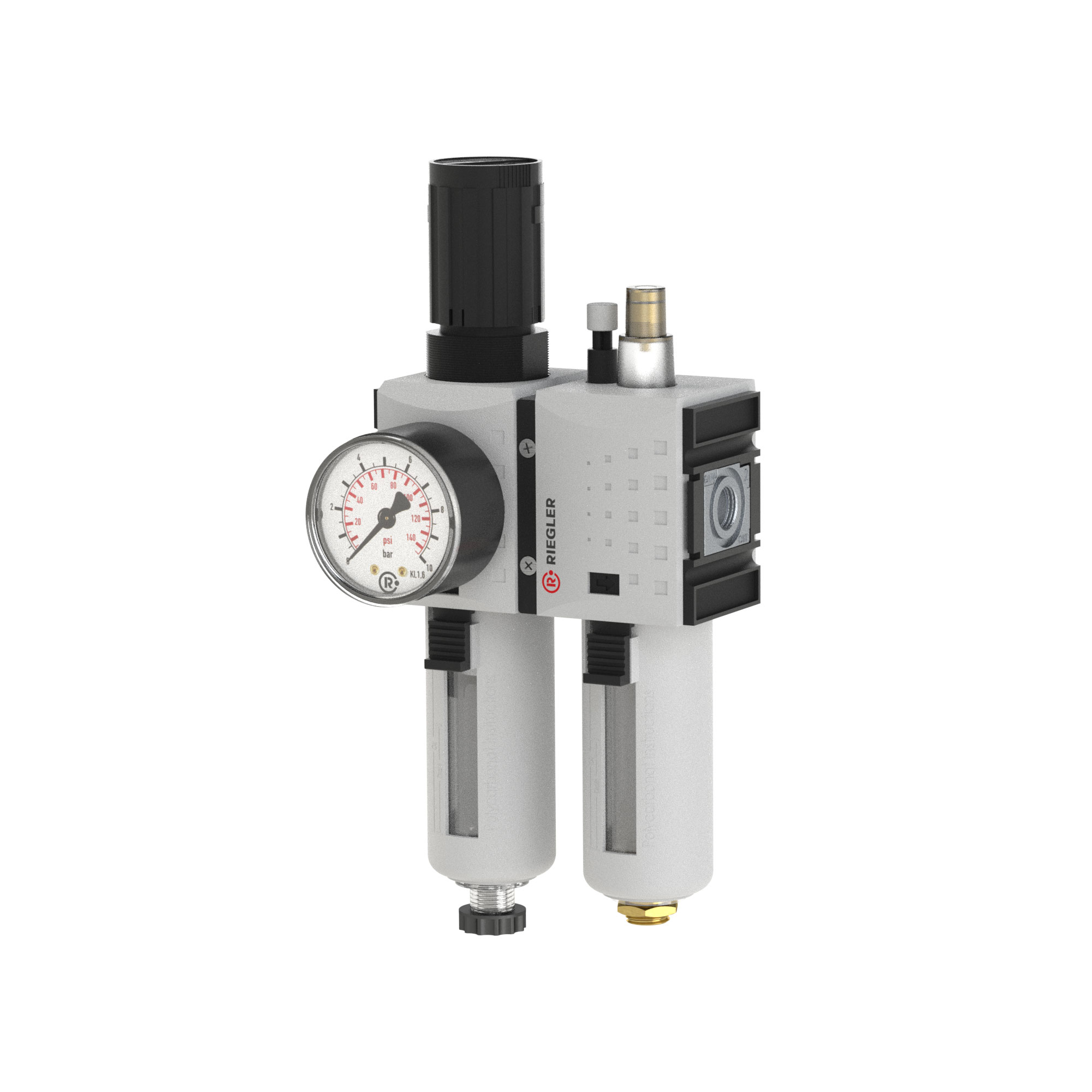 Wartungseinheit 2-tlg. »FUTURA«, PC-Behälter, BG 4, G 1, 0,5 - 16 bar, HA - erhältlich bei ✌ HUG Technik ✓ Wartungseinheit 2-tlg. »FUTURA«, PC-Behälter, BG 4, G 1, 0,5 - 16 bar, HA - erhältlich bei ✌ HUG Technik ✓