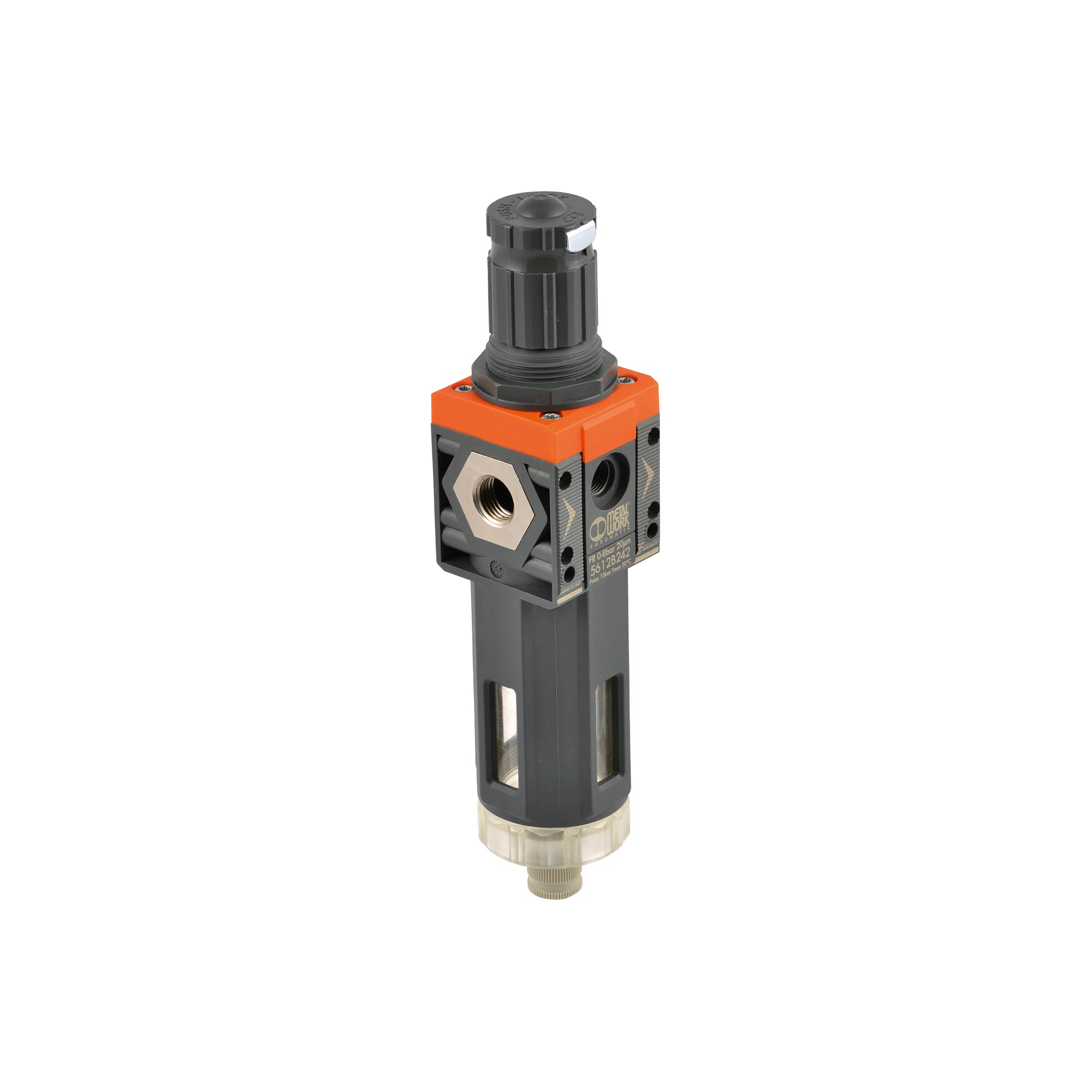 Filterregler »SYNTESI«, BG2, G 1, 20µm, 0…8bar, RA, ohne Manometer - erhältlich bei ✌ HUG Technik ✓