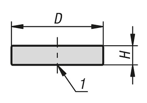 Rohmagnet Scheibenmagnet NdFeB, D=10 ±0,1 - K1404.10 - kommt direkt von HUG Technik 😊