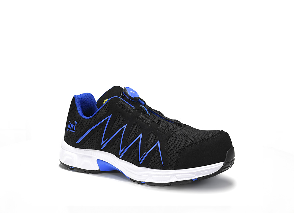 JORI Sicherheitshalbschuh, SPEEDY BOA® black- blue Low ESD S1P, 12171 - erhältlich bei ✭ HUG Technik ✓