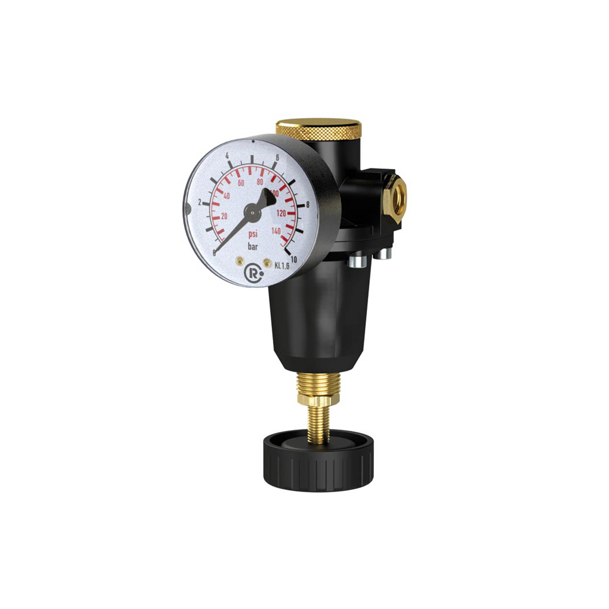 Konstant-Druckregler inkl. Manometer, BG 2, G 3/8, 0,5 - 6 bar - bekommst Du bei ★ HUG Technik ✓
