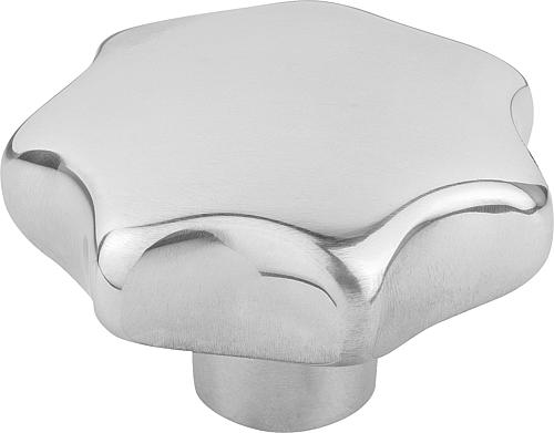 Sterngriff poliert D1=40, Form: C Aluminium, D4=8 - K0149.340082 - erhältlich bei ✭ HUG Technik ✓