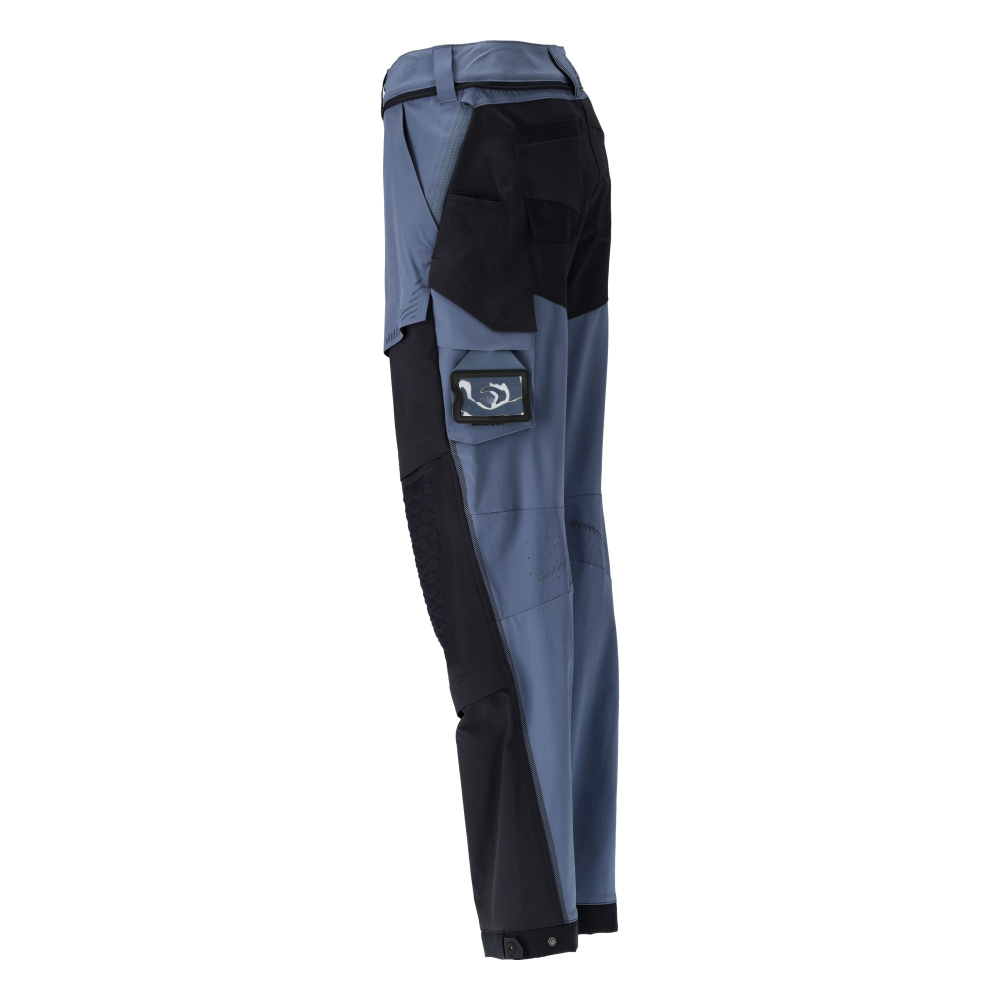 MASCOT® CUSTOMIZED Hose mit Knietaschen  Gr. 76/C34, steinblau/schwarzblau - jetzt NEU bei HUG Technik  😊