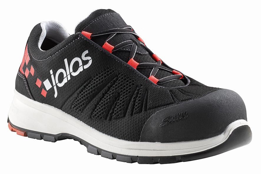 JALAS® Sicherheitshalbschuh 7100 Zenit Evo, S1, SRC, schwarz-rot-weiss - direkt von HUG Technik ✓