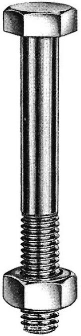 Bauschraube mit Mutter M12x160 Vollschaft, galvanisch verzinkt, Packung mit 25 Stück - bei HUG Technik ☆ Bauschraube mit Mutter M12x160 Vollschaft, galvanisch verzinkt, Packung mit 25 Stück - bei HUG Technik ☆