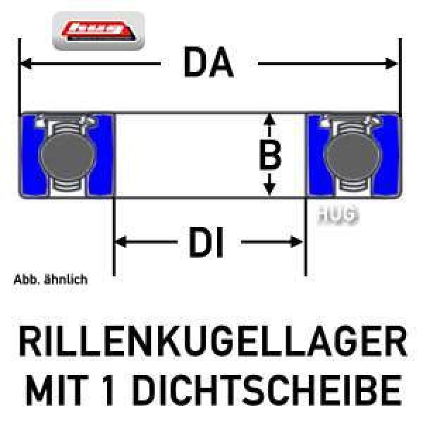 Kugellager 61903-RS1 von SKF Rillenkugellager 17x30x7 mm - erhältlich bei ✭ HUG Technik ✓