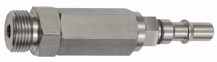 Nippel unverwechselbar NW 6, ISO 6150 C, RSV, G 1/4 AG, blau - bei HUG Technik ✭