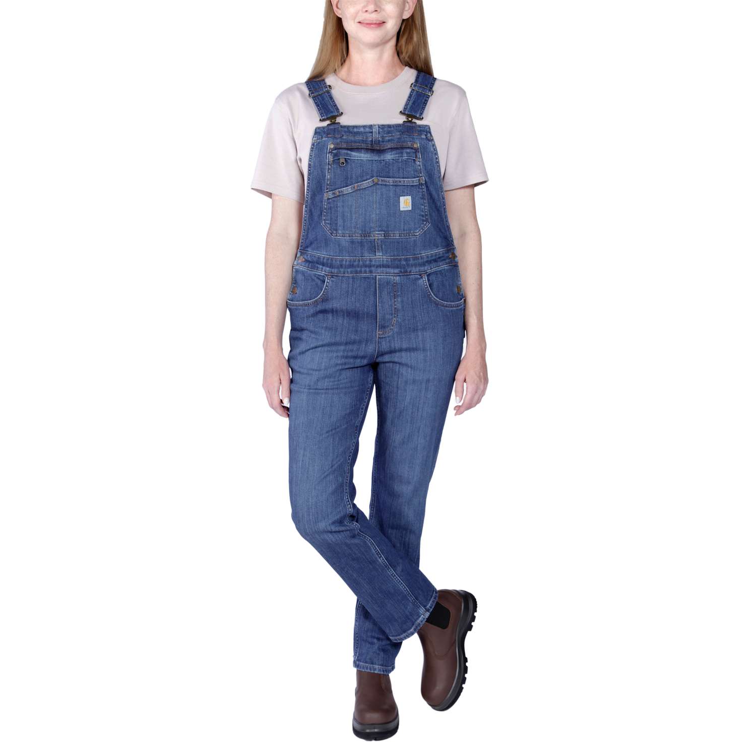 carhartt® Damen Jeans-Latzhose »RELAXED FIT DENIM BIB OVERAL« arches - bekommst Du bei HUG Technik ♡