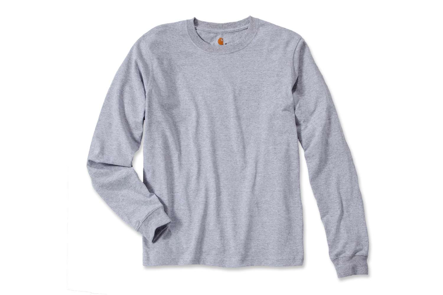 carhartt® Herren T-Shirt SLEEVE LOGO T-SHIRT L/S heather grey Flach  - erhältlich bei ❣ HUG Technik ✓